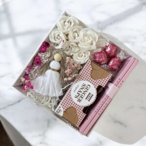 Prezent dla Matki Chrzestnej box kawa słodycze prezent komunia chrzest