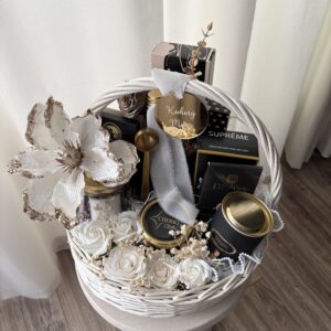 kosz prezentowy dla kobiety, dla mamy, dla babci, kosz prezentowy, zestaw prezentowy na każdą okazję, prezent dla mężczyzny, prezent na podziękowanie, prezent dla kobiety, luksusowy kosz prezent